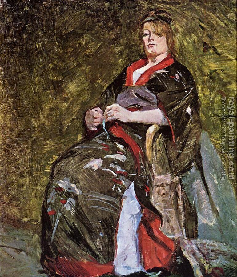 Henri De Toulouse-Lautrec : Lili Grenier in a Kimono